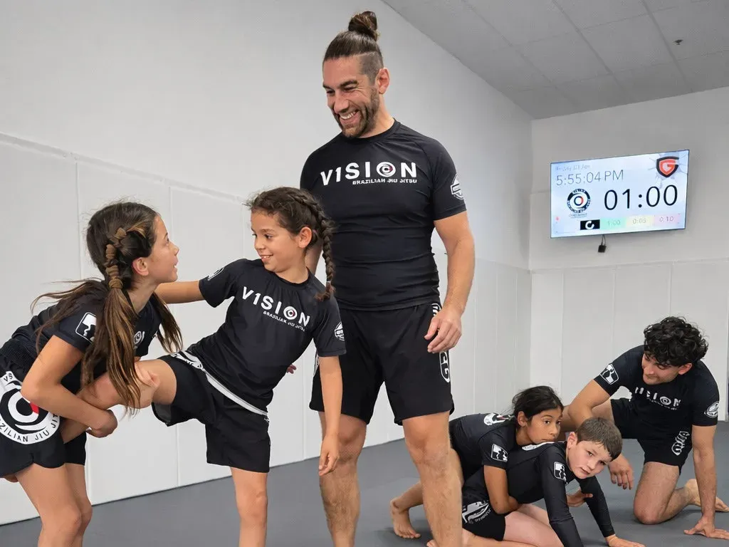 Kids BJJ class at V1SION Jiu Jitsu Academy
